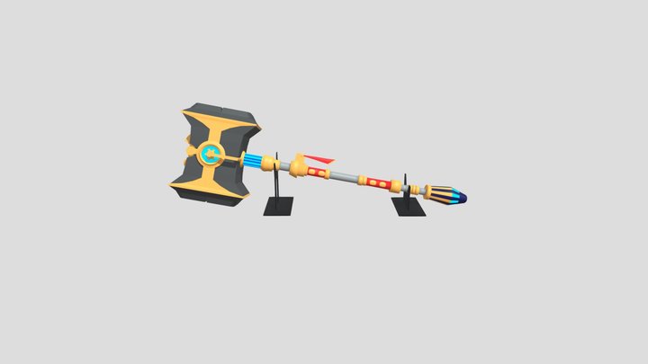 Arcane Jayce Hammer 3D Model