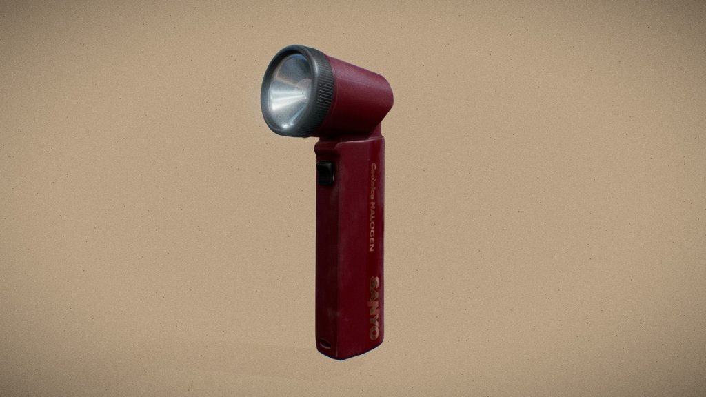 Retro SANYO Halogen Torchlight