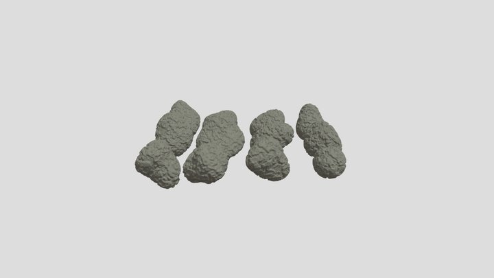 12 small rocks 3D Model