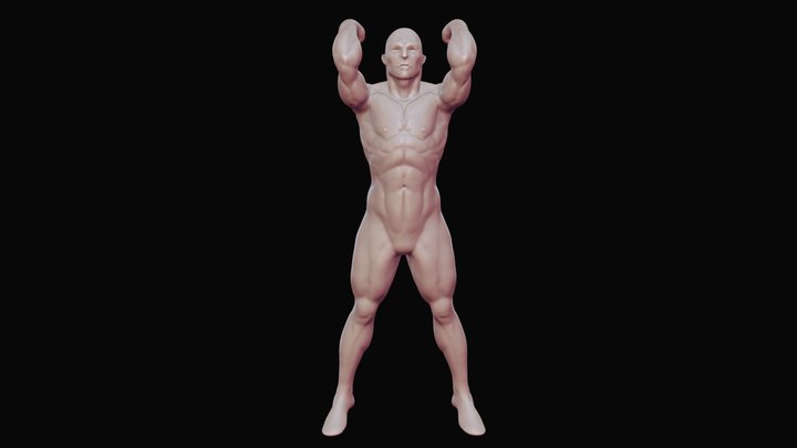 muscle man 3D Model
