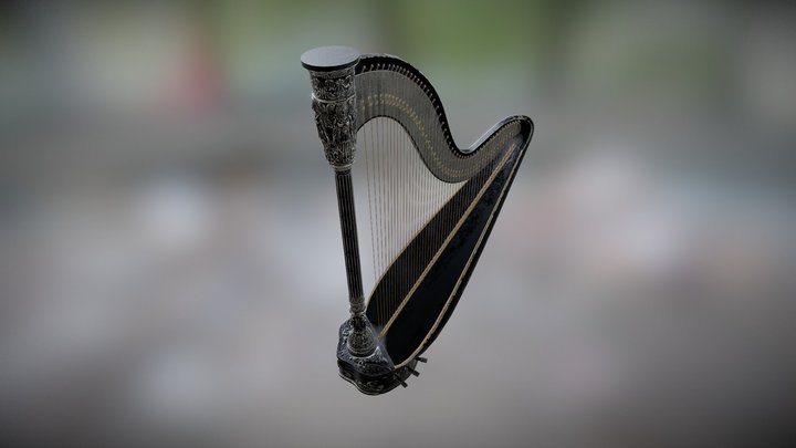 Harp 3D Model