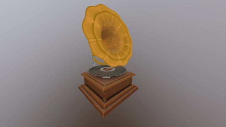 Gramophone 3D Model