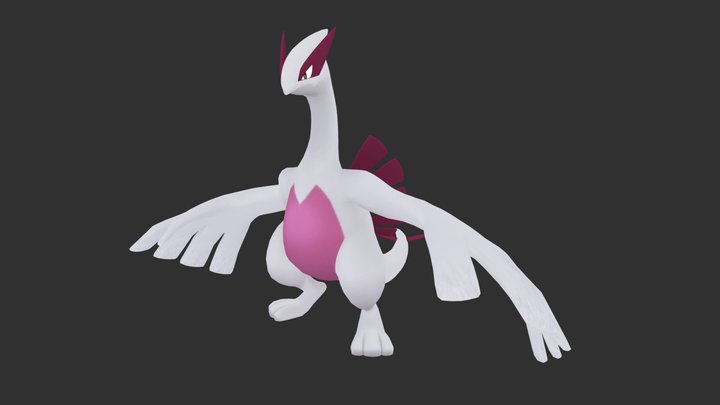 Shiny Lugia (Official) 3D Model