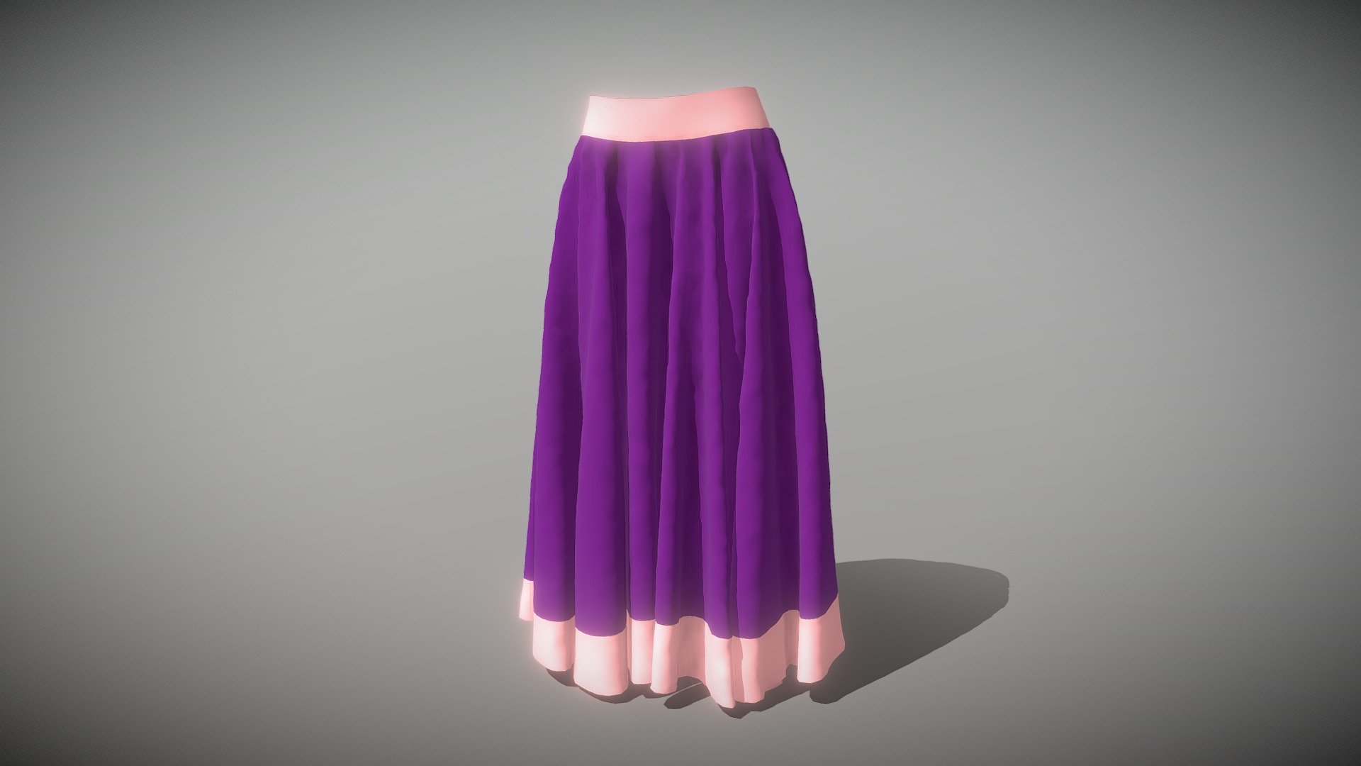 Long skirt dress on sale 3d