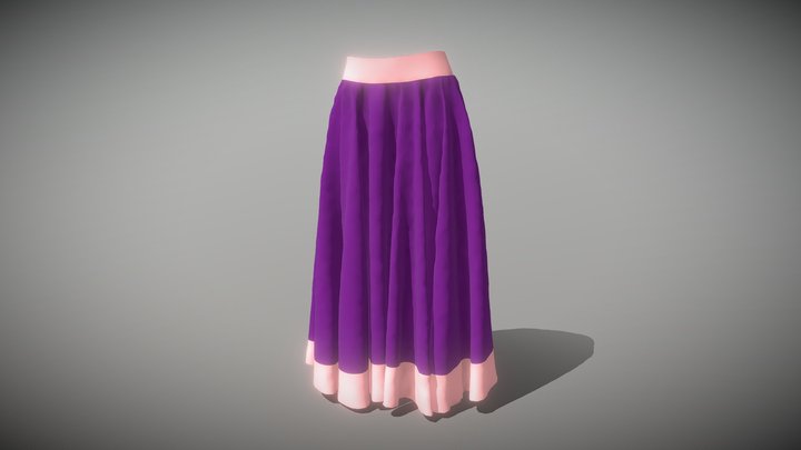 long skirt 3D Model