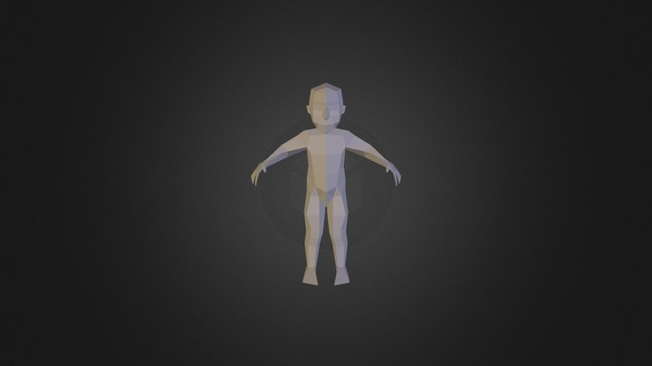 Low Poly Boy 3D Model