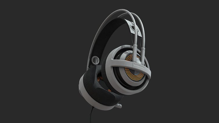 Headphones Steelseries Siberia v3 3D Model