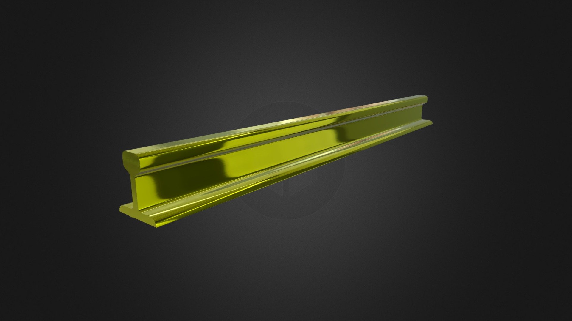 Gold I-beam beam
