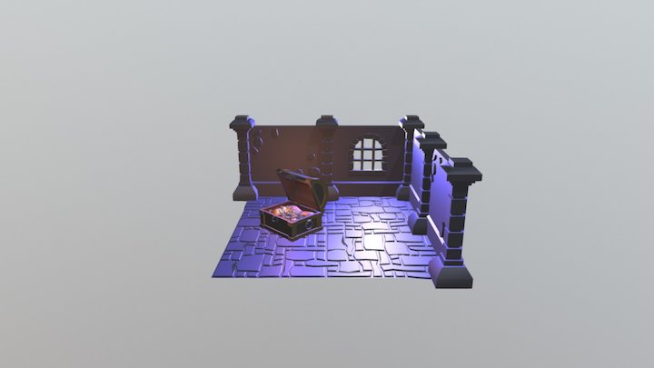 Dungeon Lowpoly 3D Model