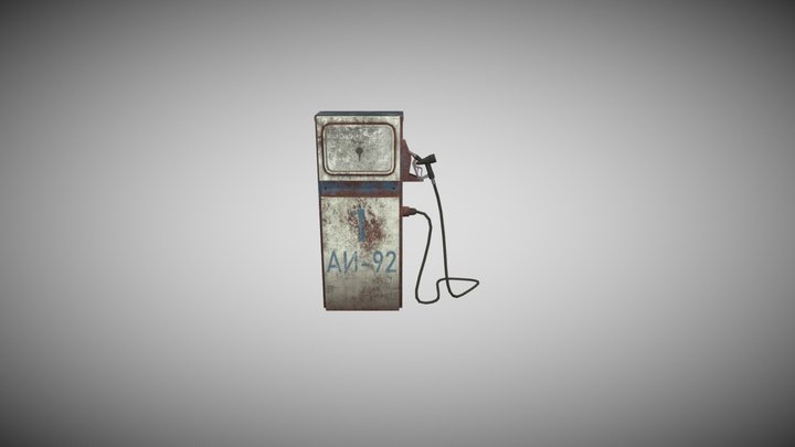 Old gas station 3D Model