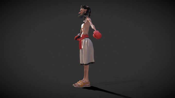 Talib boxer animation 3D Model