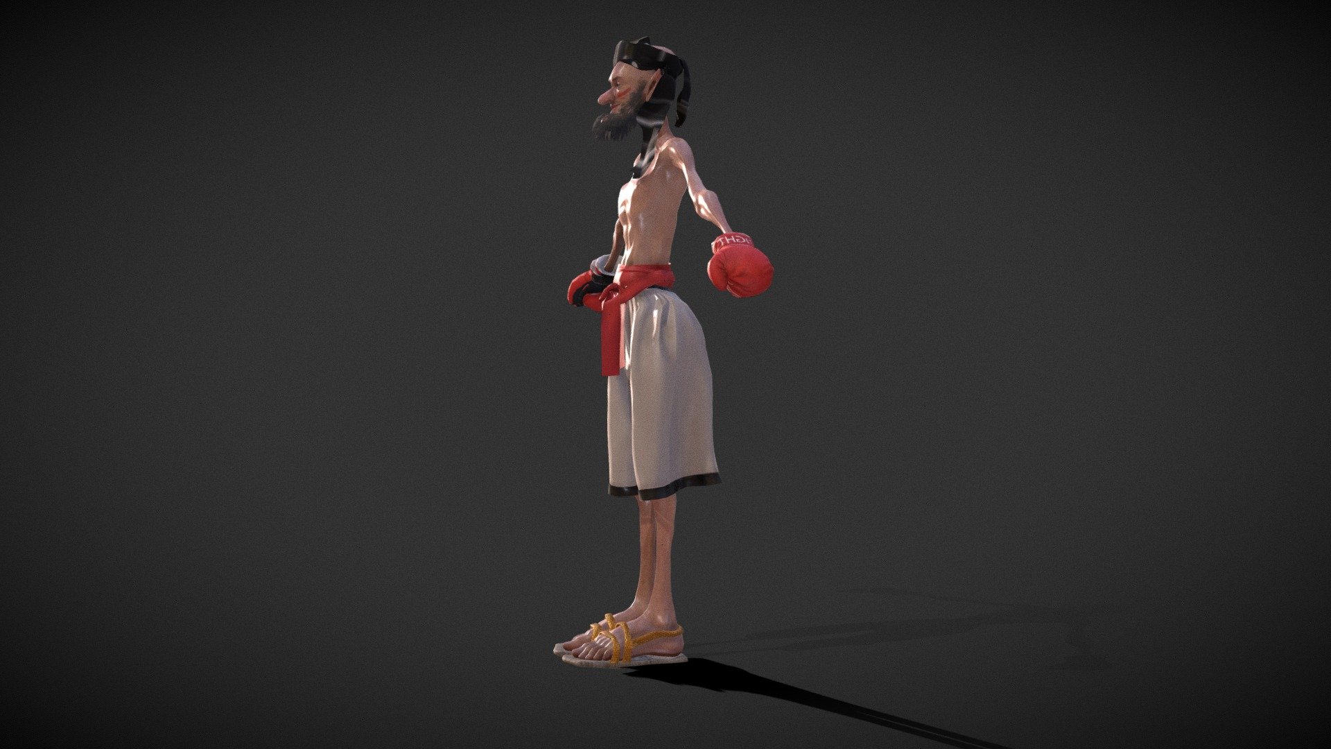 Talib boxer animation - 3D model by ab.khalil.salik (@abkhalilsalik ...