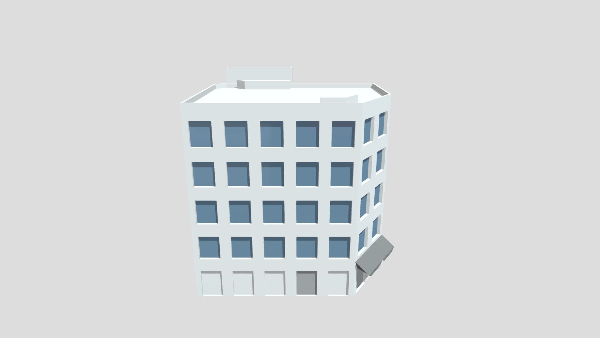town_building-4-storey - Download Free 3D model by sakuramoto [9880fe6 ...