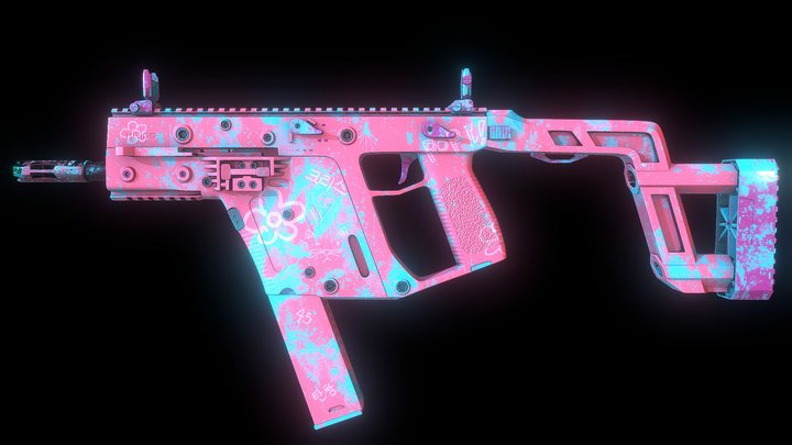 Kriss_vector (pink cotton candy).ver 3D Model