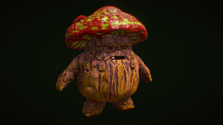 MUSHROOM_LP_ Character design 3D Model