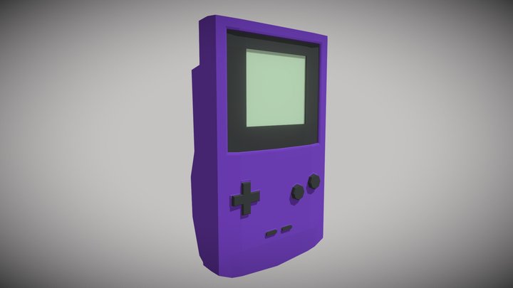 Simple Gameboy Color model 3D Model