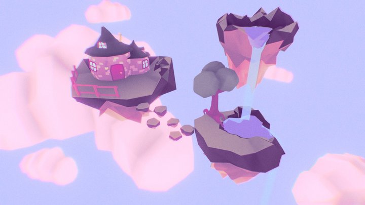 Lowpoly Islands 3D Model