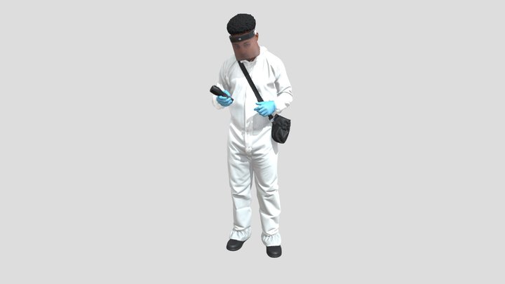 Forensic Investigator In PPE – Free 3D Model STL