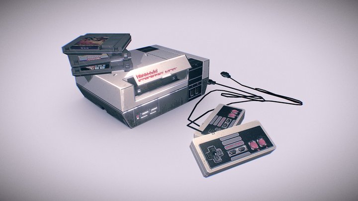Nintendo Entertainment System  | PS1 style 3D Model
