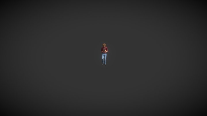 Walking While Texting 3D Model