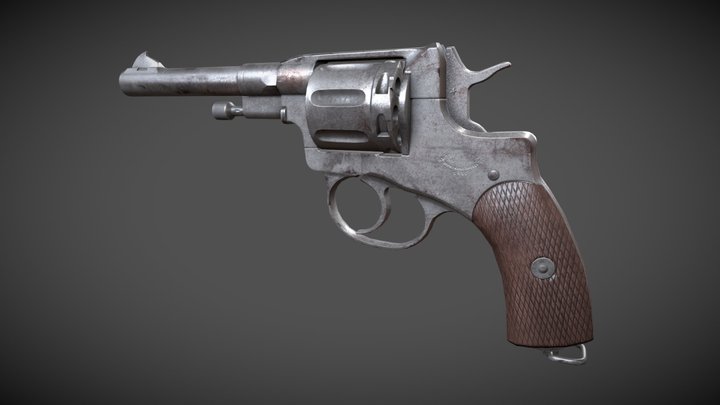 Nagant M1895 (Soviet) – Kostenloses 3D-Modell STL