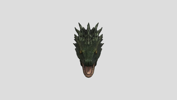 dual serpent snake head 1 3D Model