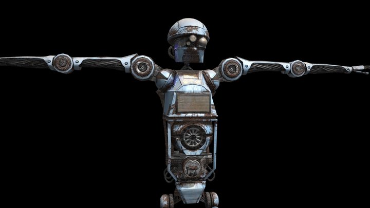 "Scrapey" The Dangerous Work Robot 3D Model