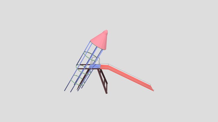 Soviet Rocket Play Scape 3D Model