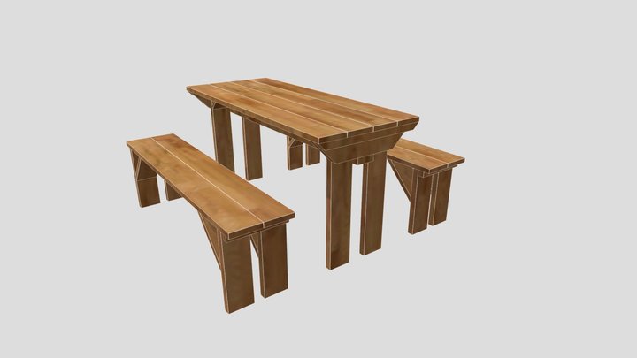 Garden Outdoor Seating 3D Model