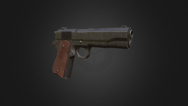 Colt Pistol - M1911A1 3D Model