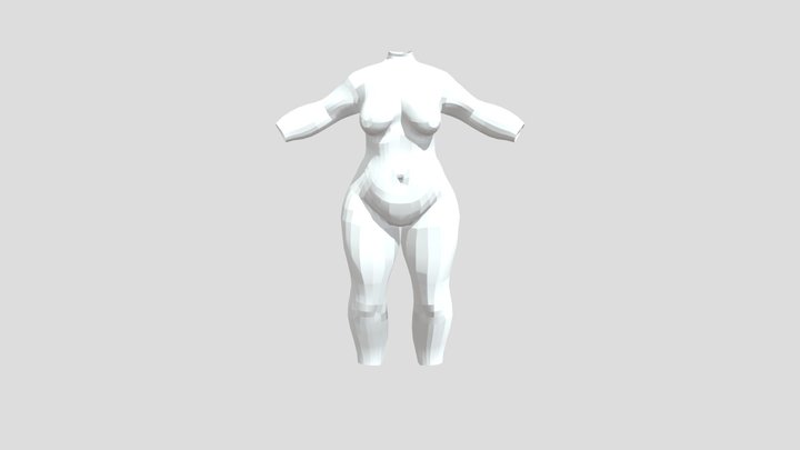 Curvy Model 3D Model
