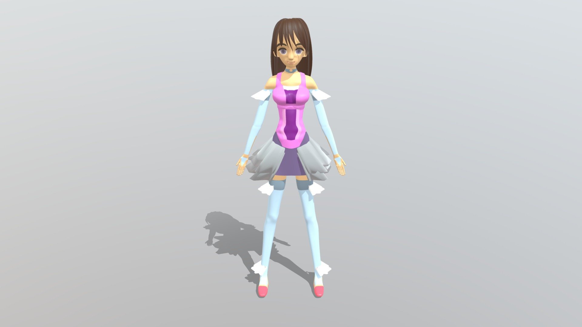 Anime girl Download Free 3D model by aurora_corp