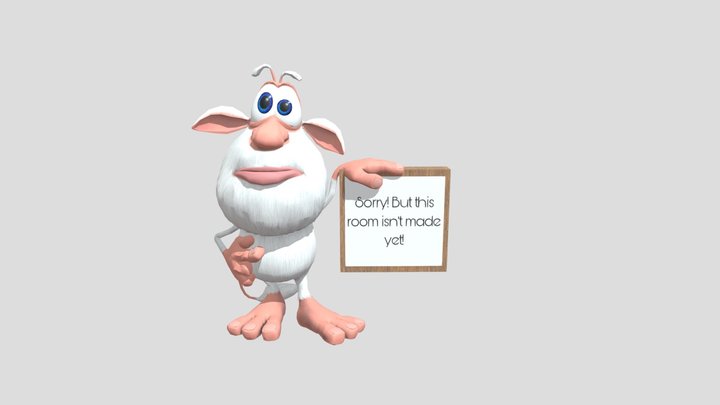Booba is bored at sign 3D Model