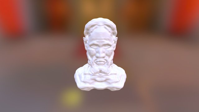 Head Christ MidRes 3D Model