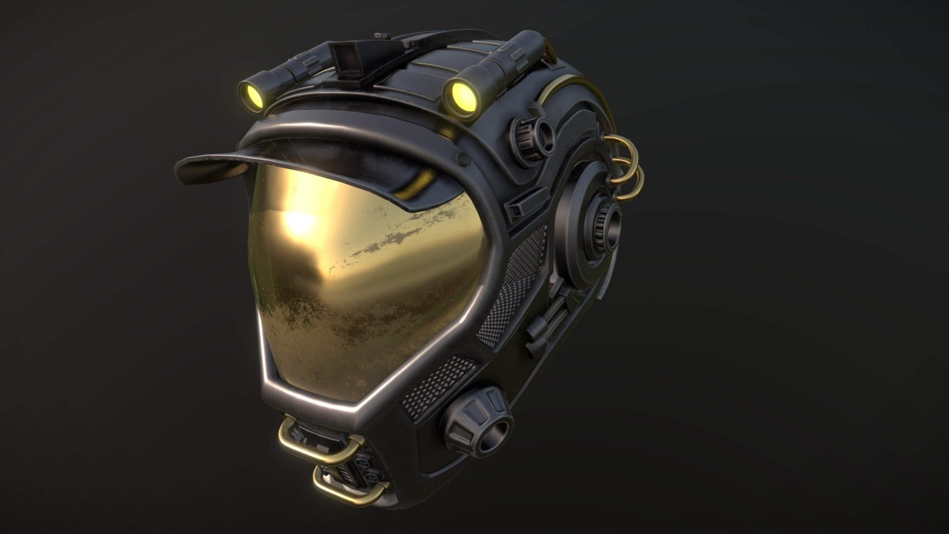 Helmet Scifi - 3D model by Growell [9889774] - Sketchfab