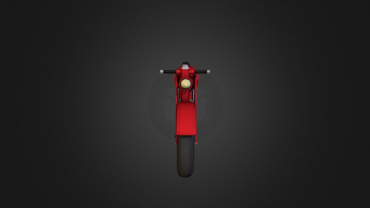 Italian Agusta MV 1955 (LOW POLY WIP) 3D Model
