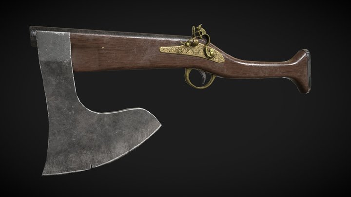 GunAxe 3D Model