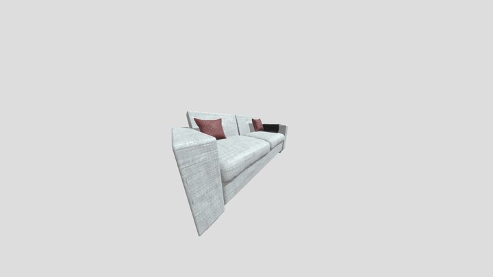 Sofa 2 seats 3D Model