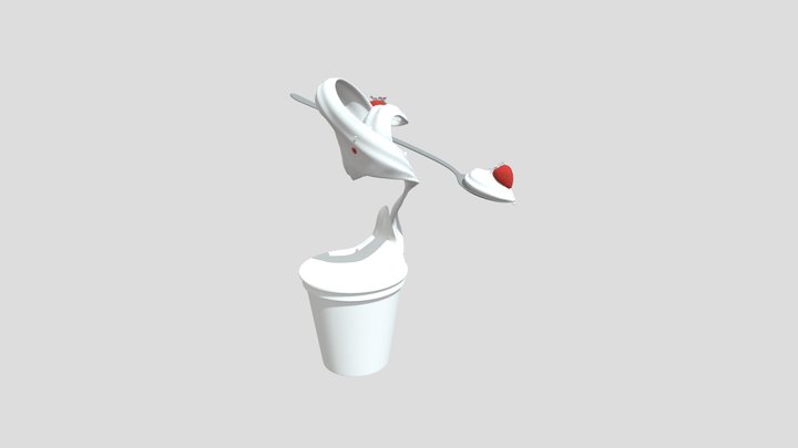 Yaourt splash – Kostenloses 3D-Modell STL