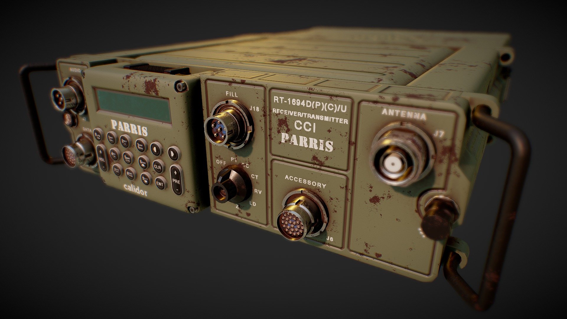 Military Radio Communication System - 3D Model By Gameanax (@Gameanax)  [988Eda6]