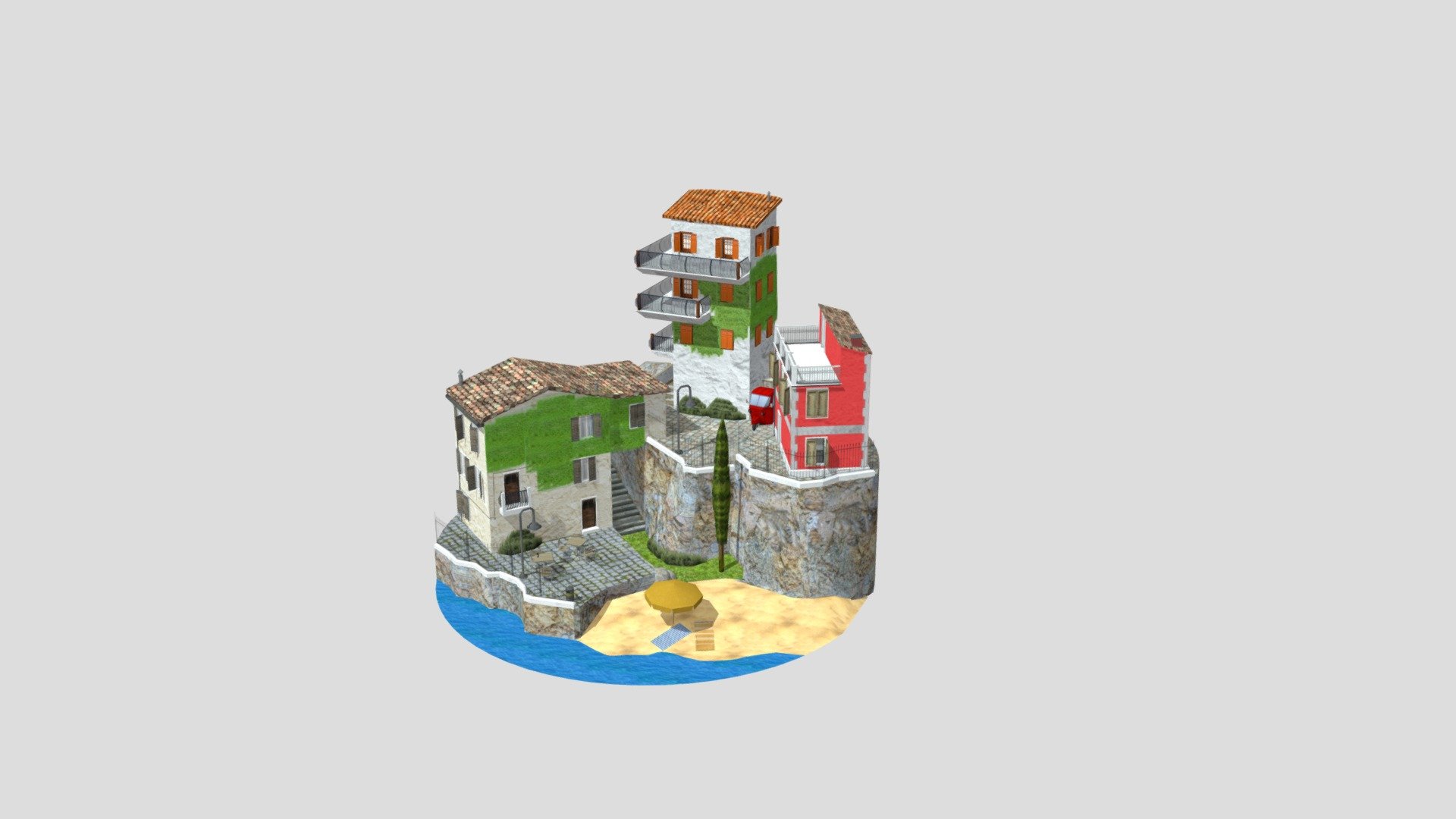 cinque terre — Sketchfab embed 3D viewer
