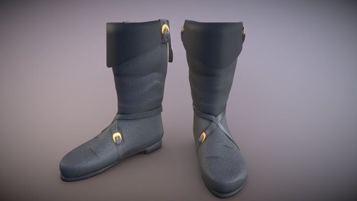 Leather boots – Free 3D Model STL
