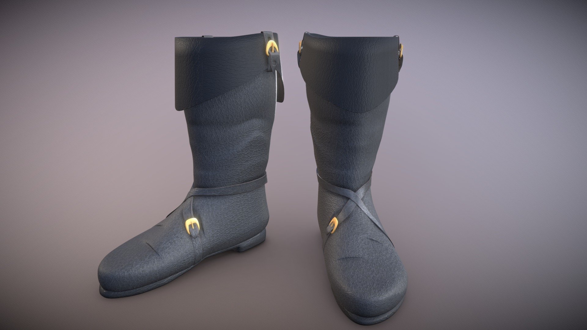 Leather boots Download Free 3D model by KIFIR [988f94a] Sketchfab