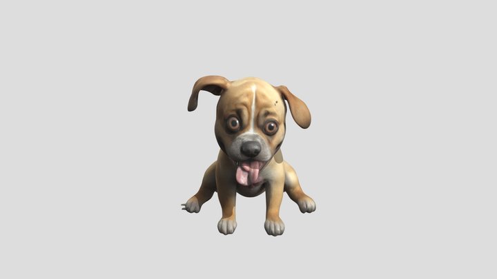 Funny Dog - Loren Art 3D Model