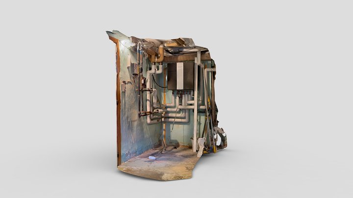 Heating system at børnehave 3D Model