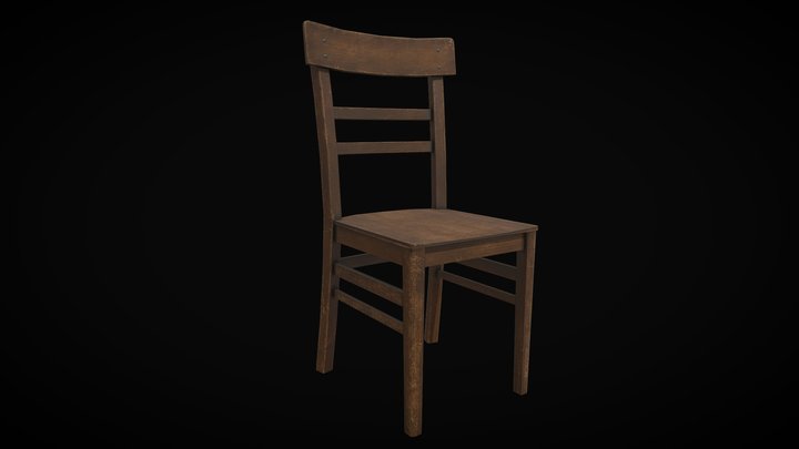 Chair Wooden - 18MB - 2K – Modelo 3D gratuito STL