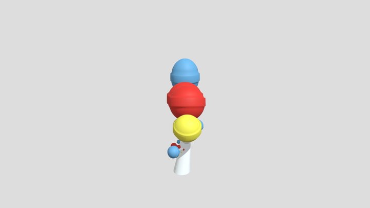 lollipop tree 3D Model