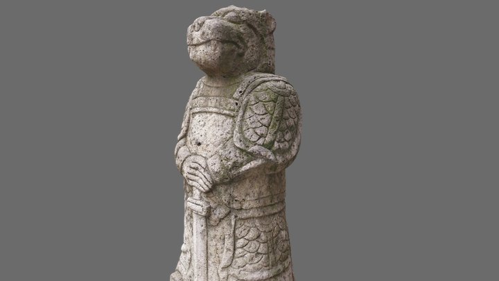 Stone Sculpture Dog 01