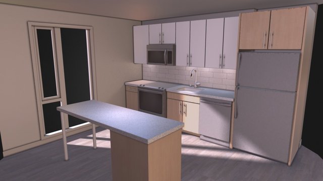 Test Kitchen 3D Model