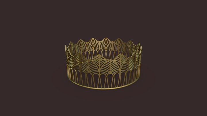 Seamless 3D Gold Crown 3D Model
